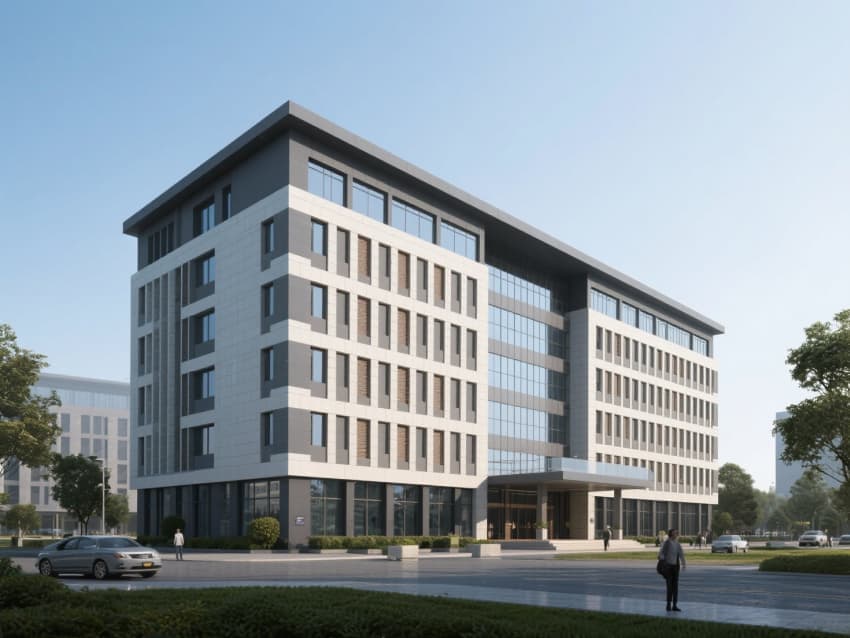 滁州2400平辦公空間+展廳設(shè)計效果分享