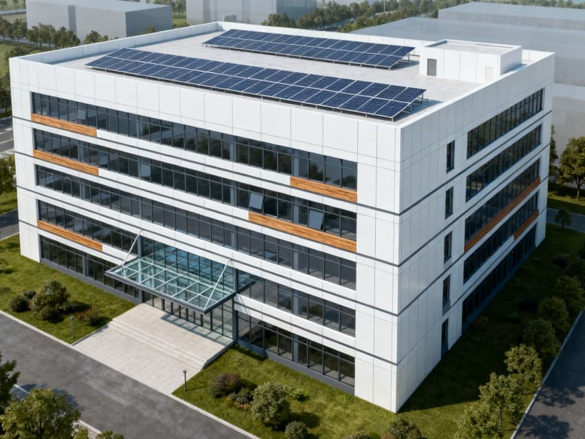 滁州辦公樓設(shè)計：6600平園區(qū)辦公樓設(shè)計效果分享