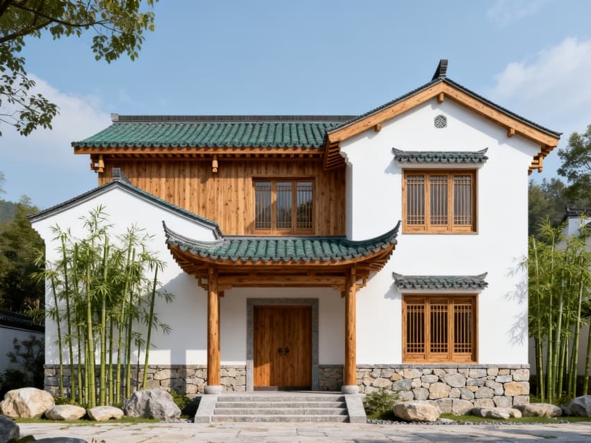 2800平六安新中式民宿裝修設(shè)計效果分享