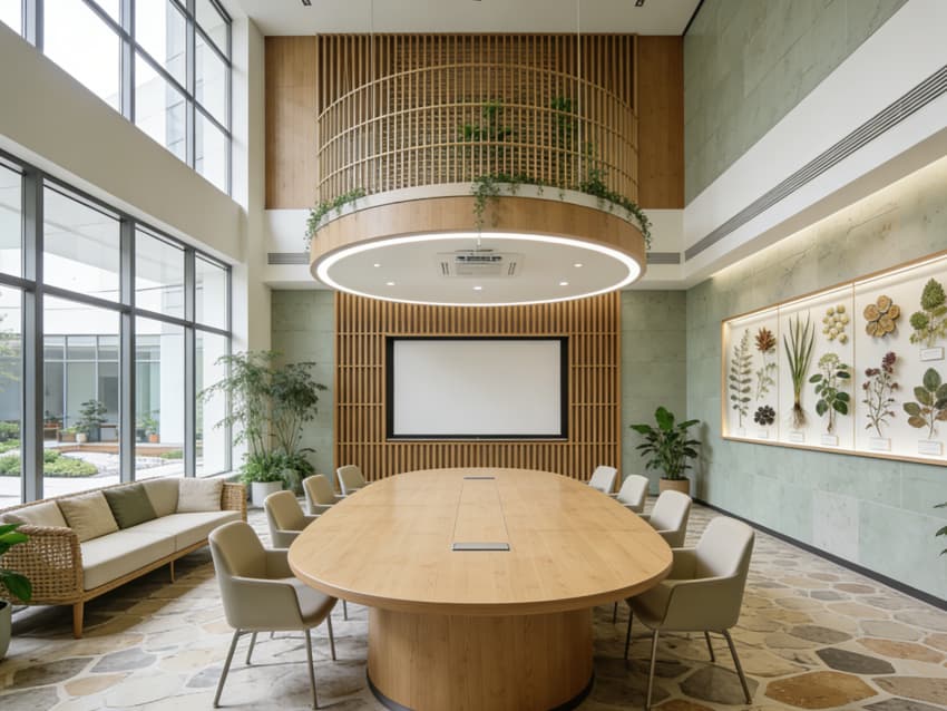 六安3500平藥企辦公室裝修設(shè)計效果分享