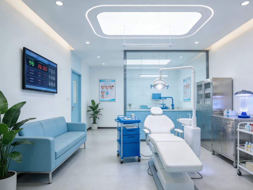 蚌埠醫(yī)院設(shè)計：1200平口腔醫(yī)院設(shè)計方案分享