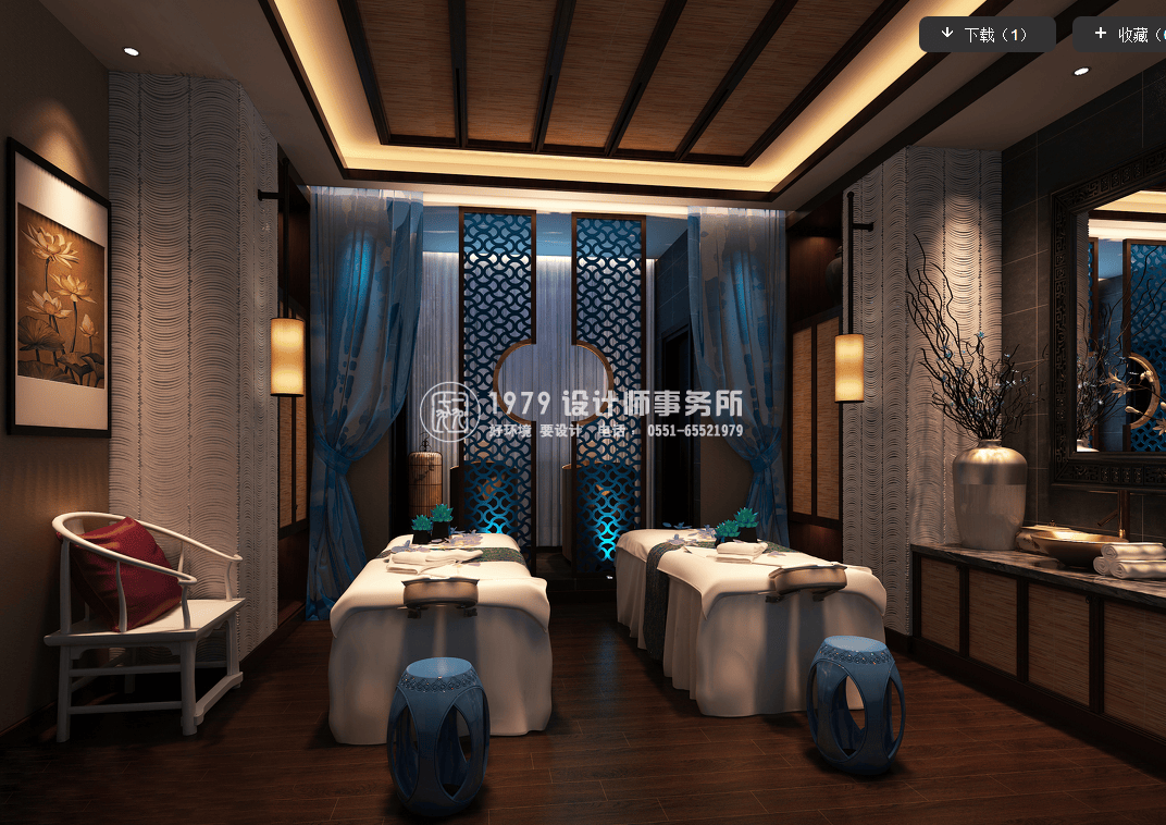 合肥1979設(shè)計(jì)師設(shè)計(jì)的美容院設(shè)計(jì)裝修效果圖