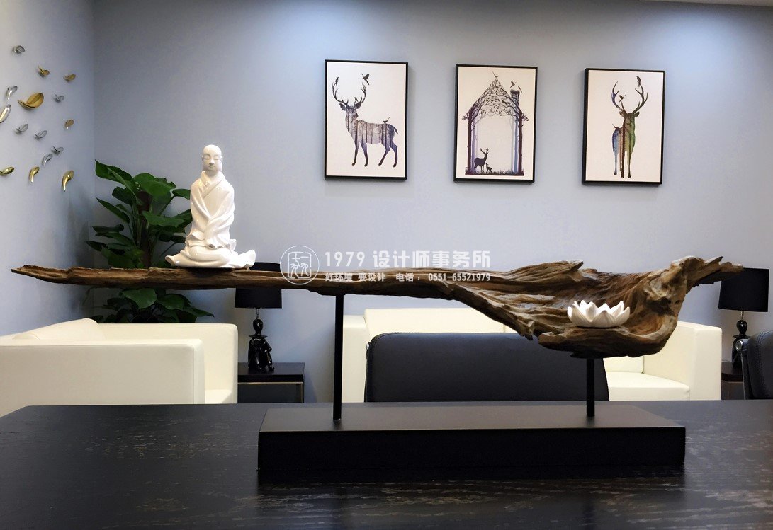 老屋印象辦公室設(shè)計(jì)之背景墻設(shè)計(jì)效果圖1