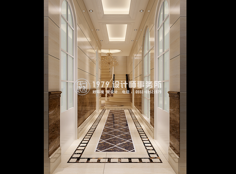 藝術(shù)教育培訓(xùn)機(jī)構(gòu)過道樓梯裝修設(shè)計(jì)效果圖