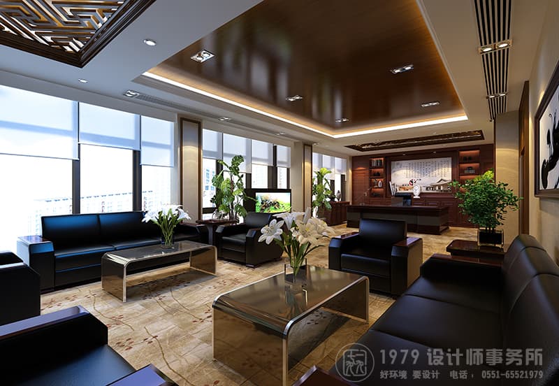 董事長(zhǎng)辦公室裝修效果圖
