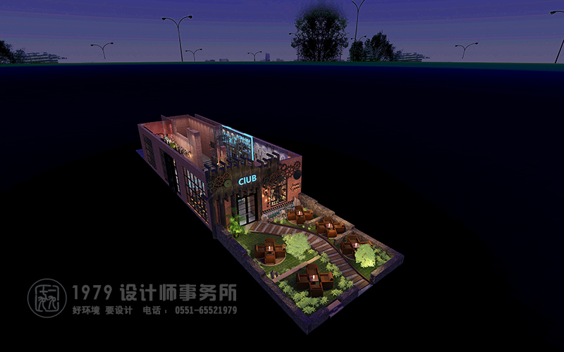 合肥靜吧俱樂(lè)部設(shè)計(jì)俯覽圖設(shè)計(jì)效果圖