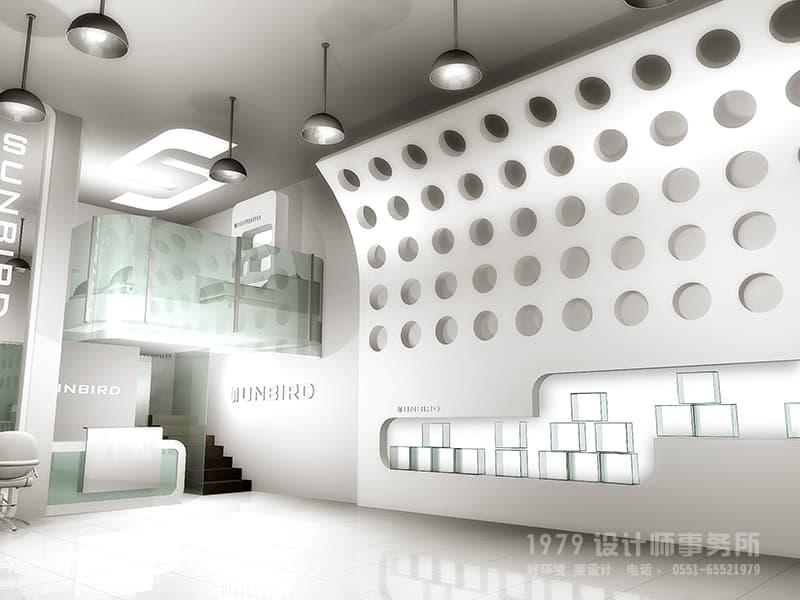 合肥理發(fā)店二層樓梯設(shè)計效果圖