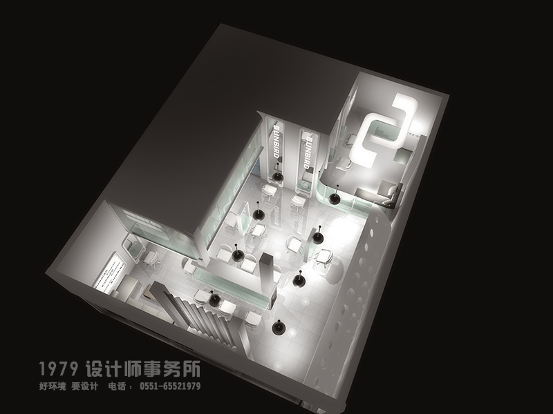 淮海路太陽鳥理發(fā)店裝修設(shè)計俯覽圖