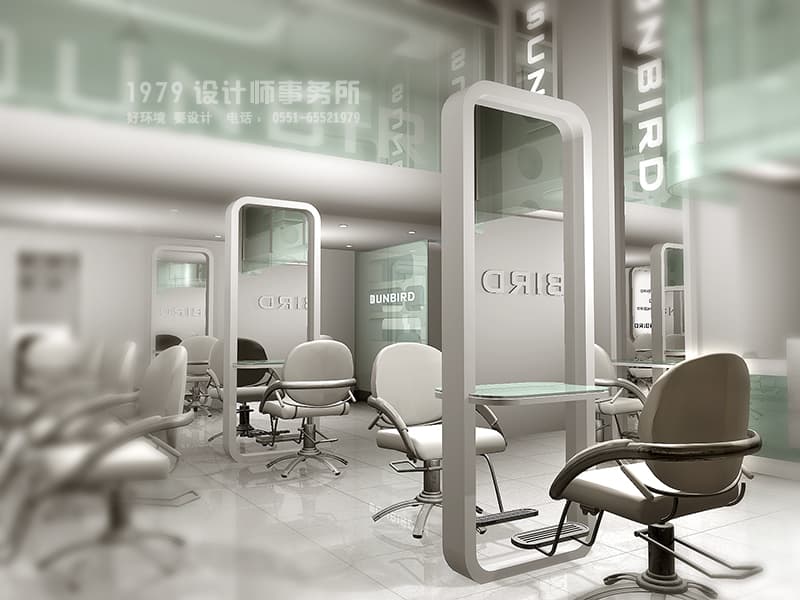 理發(fā)店鏡面裝修設(shè)計效果圖