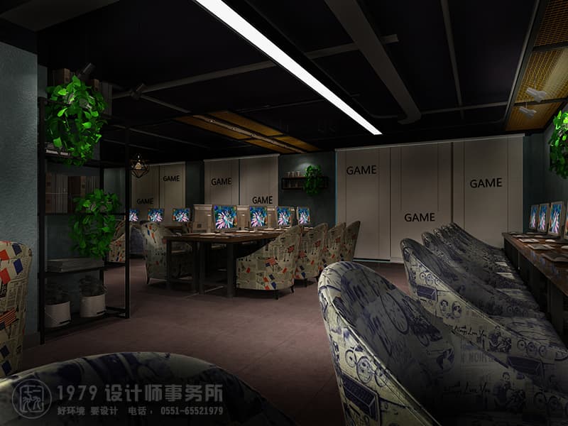 合肥果果網(wǎng)咖室內(nèi)環(huán)境設(shè)計效果圖