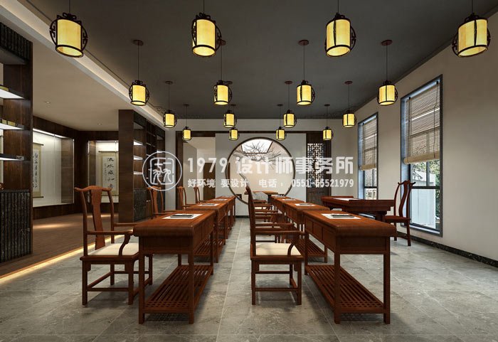 書(shū)法培訓(xùn)機(jī)構(gòu)教室裝修設(shè)計(jì)案例效果圖