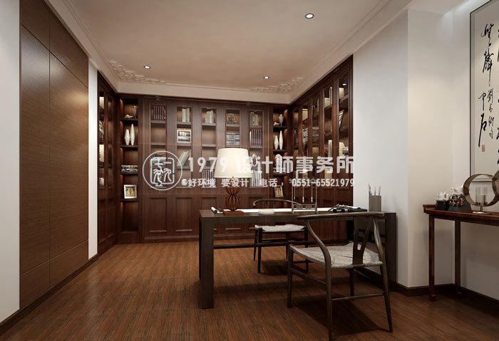 書(shū)法培訓(xùn)機(jī)構(gòu)校長(zhǎng)辦公室裝修設(shè)計(jì)案例效果圖